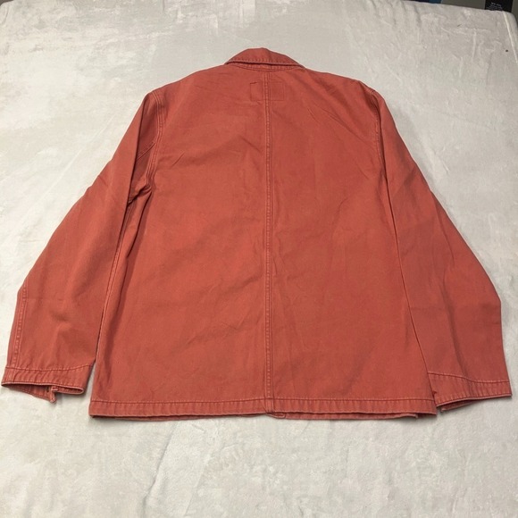 Vintage GAP Work Force Jacket Men's Large Red Chore Barn Coat Unlined Field - Picture 3 of 5